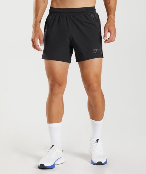 Men's Gymshark Apex 5" Perform Shorts Black | NZ 6LHBTO